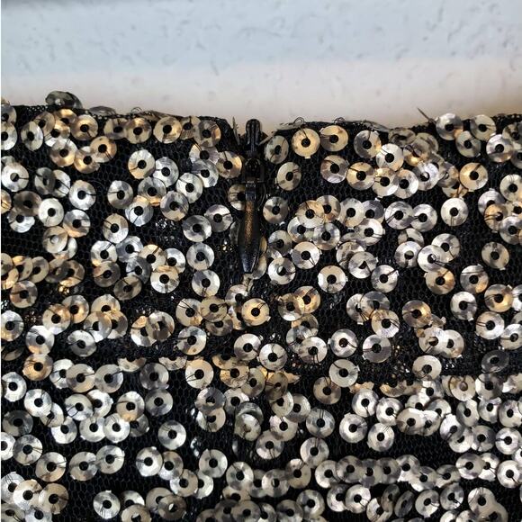 LF Native Rose Kesha Bronze Sequin Mini Skirt Size 2 NEW - Picture 13 of 13